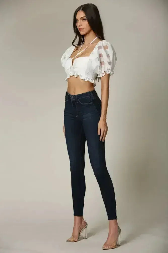 Square Neck Puff Sleeve Top – Elegant & Trendy for Every Occasion - SJB-DIAMOND ELITES