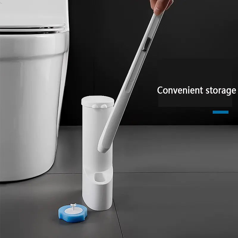 Disposable Toilet Brush Cleaner with Long Handle Bathroom Cleaning Brush Pi-Mart