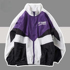 Men's Patchwork Embroidery Bomber Varsity Jacket Pi-Mart