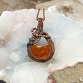 Baltic Amber Wire Wrap Crystal Pendant - SJB-DIAMOND ELITES