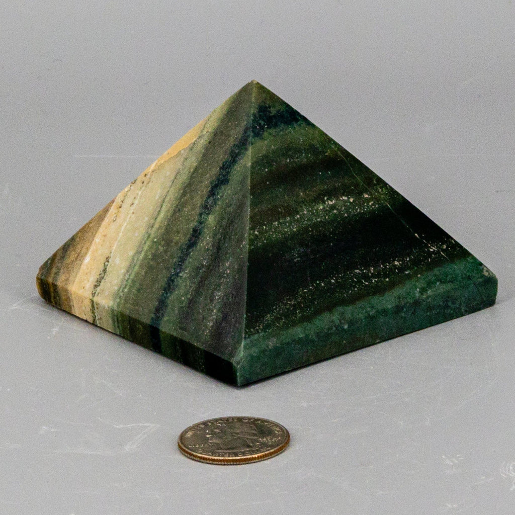 Banded Calcite Pyramid