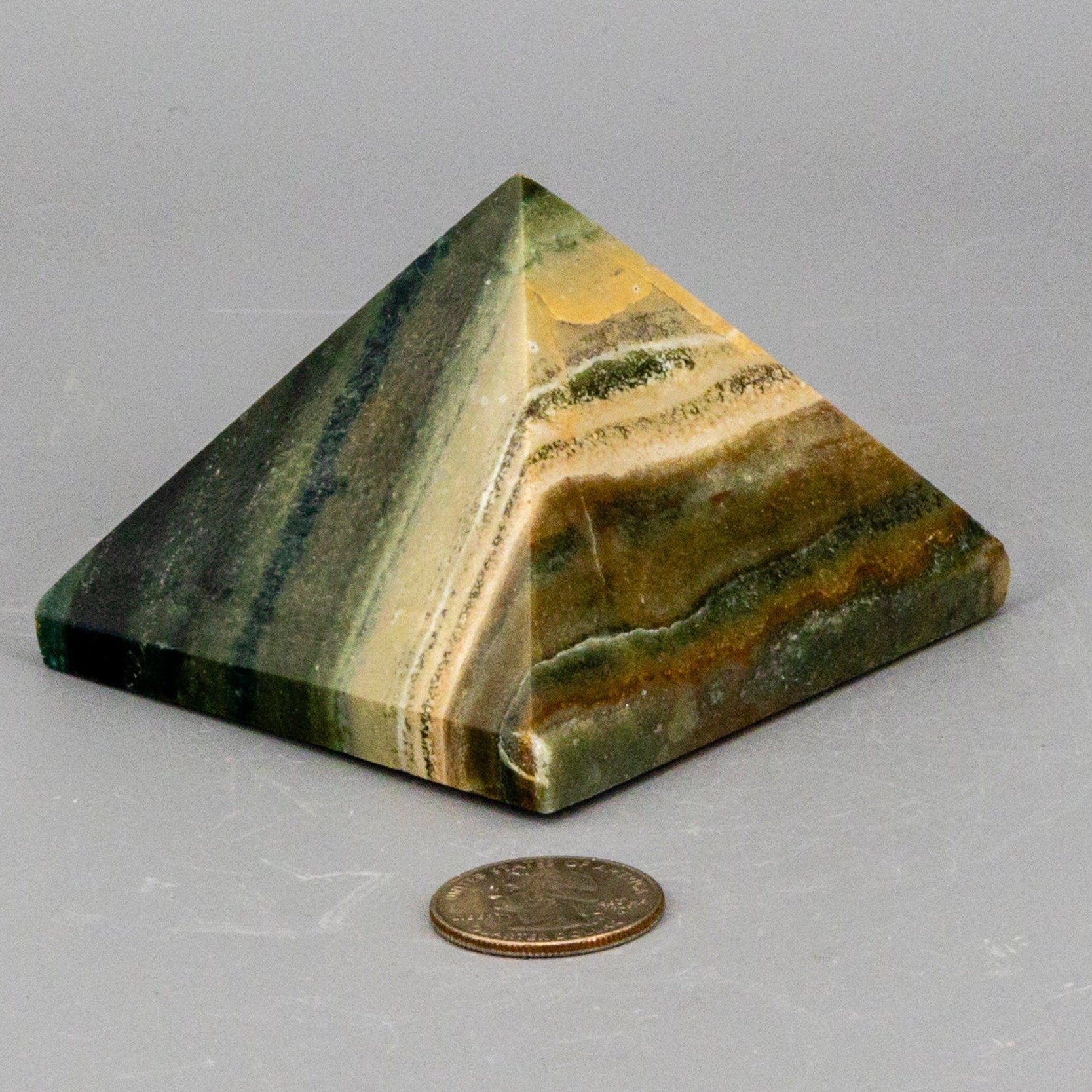 Banded Calcite Pyramid