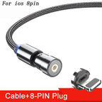 Magnetic Cable For Micro, USB Type C, and IOS Charger Fast Charging Pi-Mart