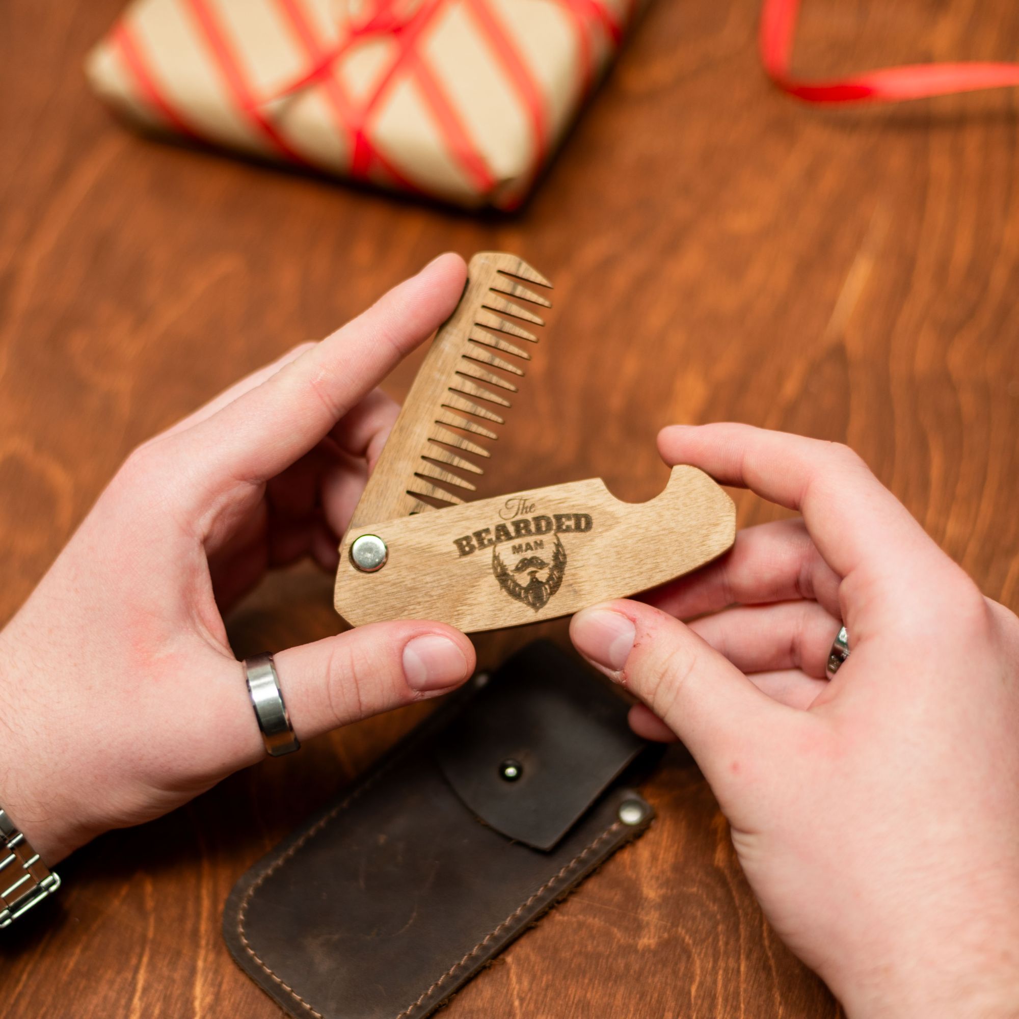 Wooden Beard Comb – Bearded Man - SJB-DIAMOND ELITES