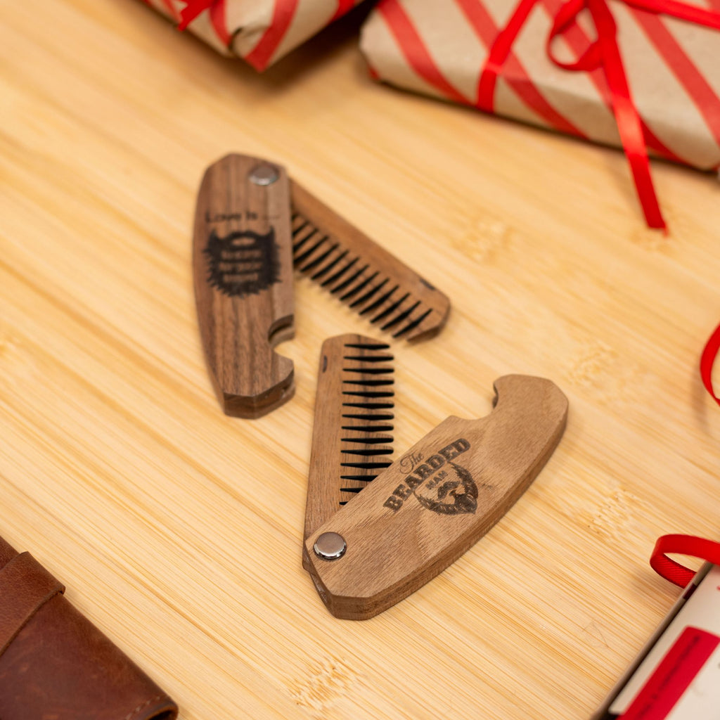 Wooden Beard Comb – Bearded Man - SJB-DIAMOND ELITES