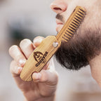 Wooden Beard Comb – Bearded Man - SJB-DIAMOND ELITES