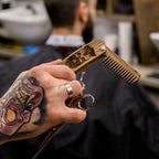 Wooden Beard Comb – Skull Design - SJB-DIAMOND ELITES