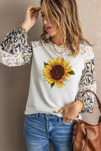 Sunflower Graphic Animal Top - SJB-DIAMOND ELITES