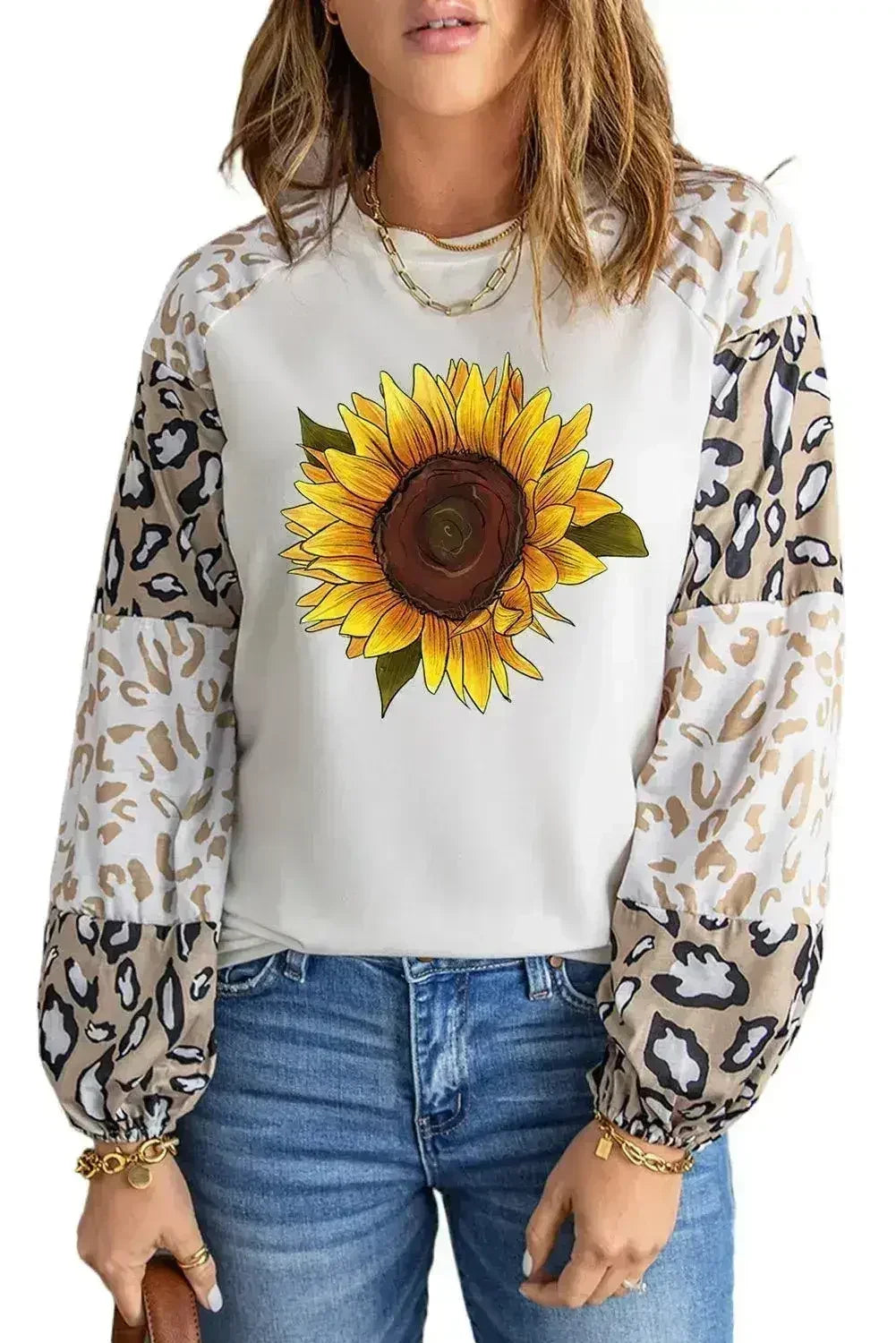 Sunflower Graphic Animal Top - SJB-DIAMOND ELITES
