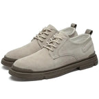 Men's Leather Casual Outdoor Shoes - Trendy Work Shoes