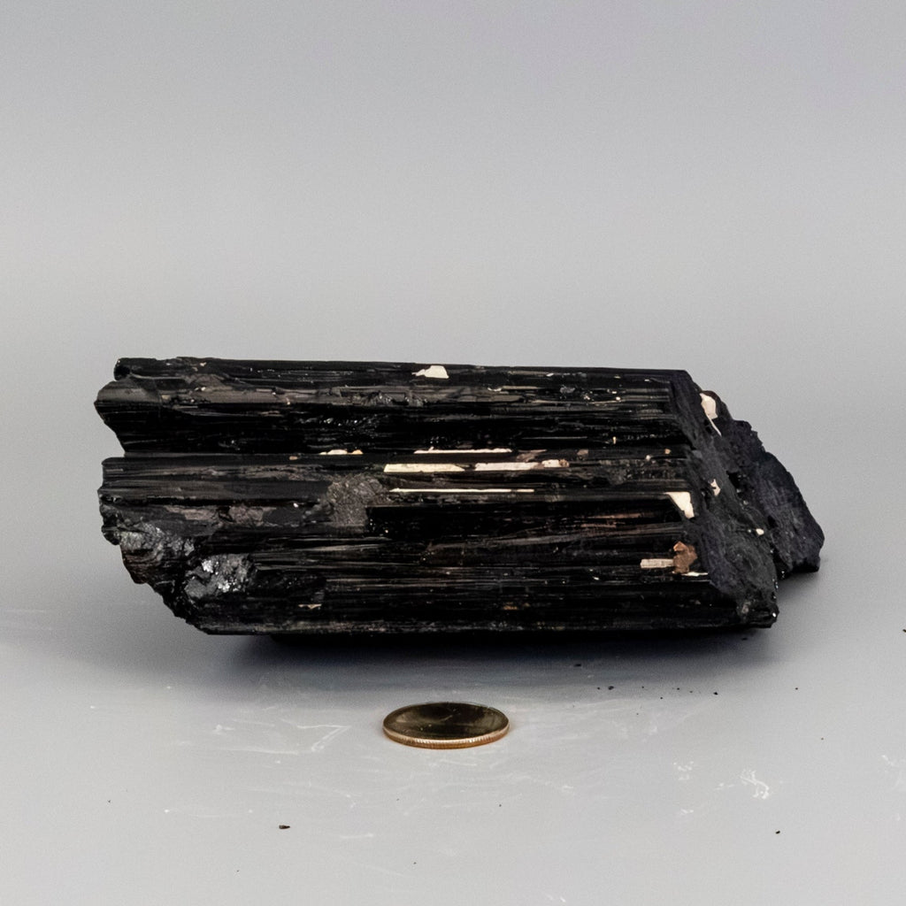 Big Black Tourmaline Hunk w/t Quartz Inclusions