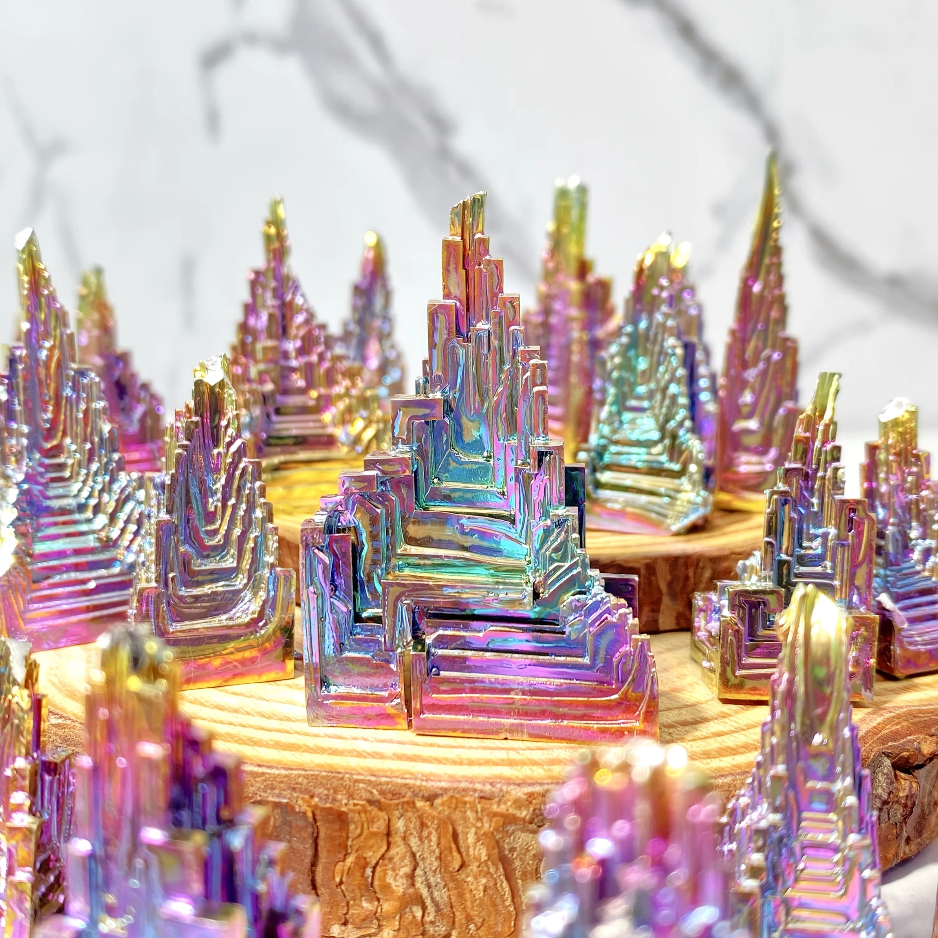 Bismuth Metal Freeform Castles Crystal Destiny
