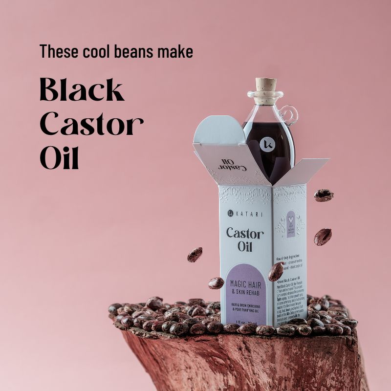 Black Castor Oil for Hair & Brows Katari Beauty