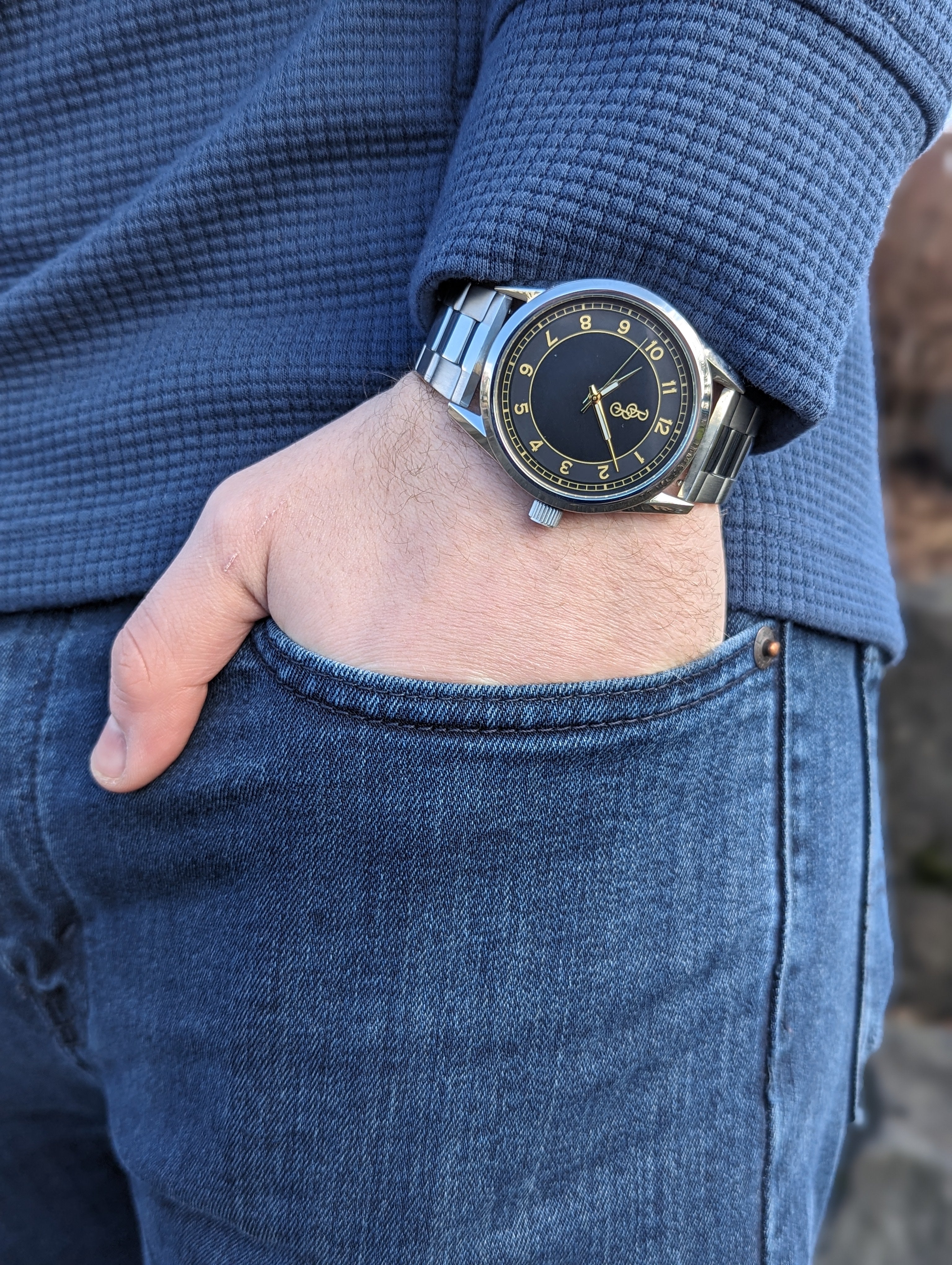 Black and Gold Classic Watch The Beyond Boring Watch Company