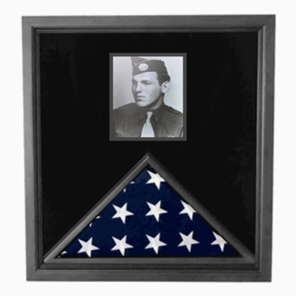 Photo Flag and Medal Display Case, Flag and Photo Frame. The Military Gift Store