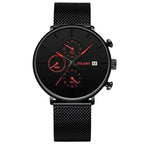 Fashion Business Watches For Men Top Brand Luxury Steel