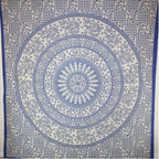 Blue Elephant Chakra Mandala Tapestry Wall Hanging Decor