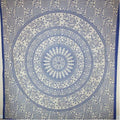 Blue Elephant Chakra Mandala Tapestry Wall Hanging Decor