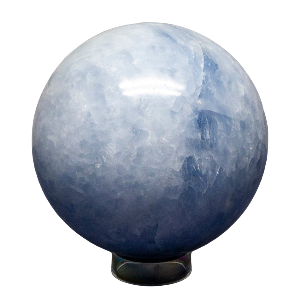 Blue Calcite Spheres 72-93mm - SJB-DIAMOND ELITES