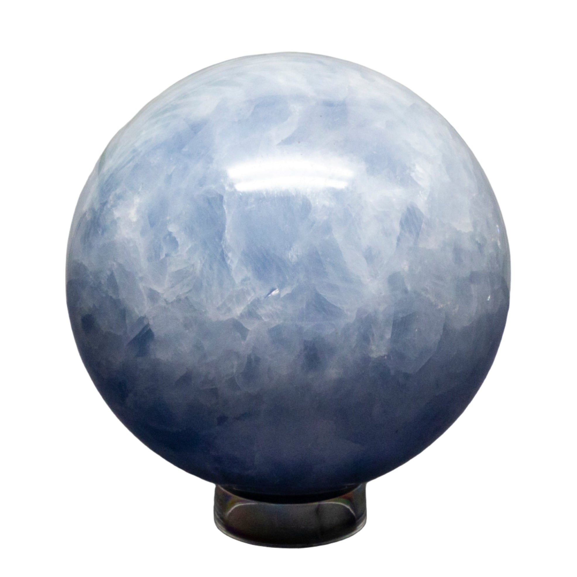 Blue Calcite Spheres 72-93mm - SJB-DIAMOND ELITES