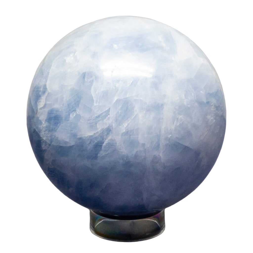 Blue Calcite Spheres 72-93mm - SJB-DIAMOND ELITES