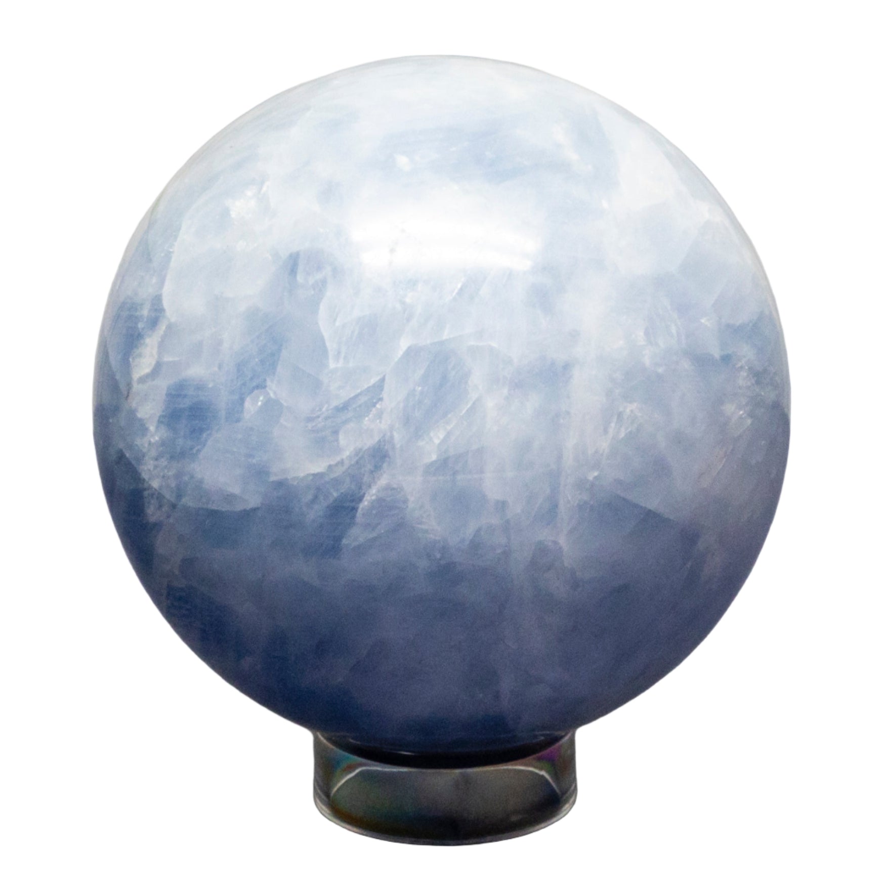 Blue Calcite Spheres 72-93mm - SJB-DIAMOND ELITES