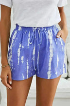 Tie Dye Drawstring Shorts - Boho Chic Summer Style