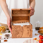 Wooden Recipe Box – Pizza Lovers Edition - SJB-DIAMOND ELITES