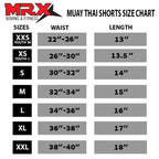 MRX Mens Womens Muay Thai Shorts Kickboxing Fighting Shorts Blue Black Red Flame - SJB-DIAMOND ELITES