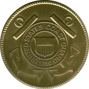 Coast Guard Brass Medallion The Military Gift Store