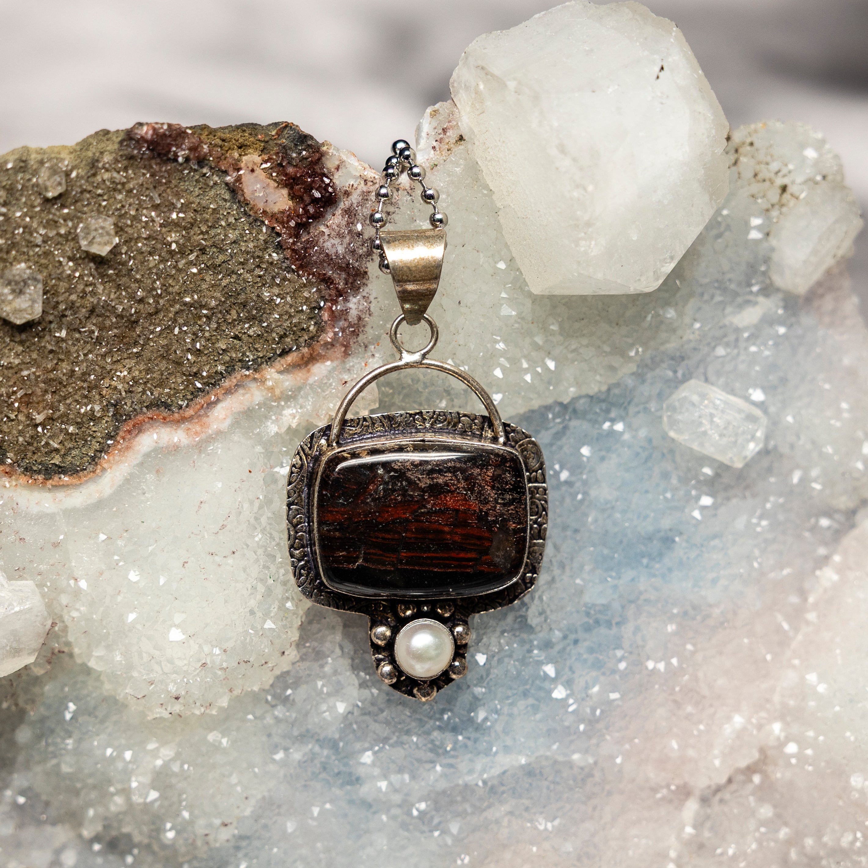Brecciated #1 Jasper On 925 Silver Pendant - SJB-DIAMOND ELITES