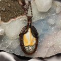 Brecciated Jasper Wire Wrap Crystal Pendant - Vitality - SJB-DIAMOND ELITES