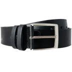 40 mm Bridle Leather Belt Black