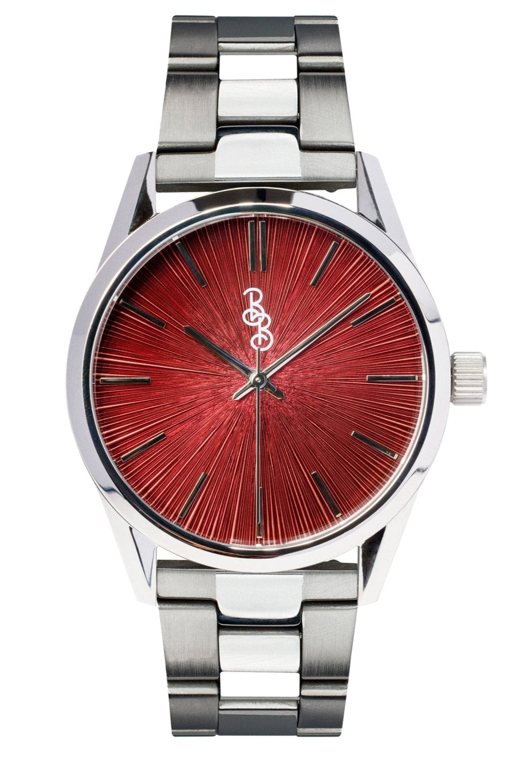 Burgundy Sunburst Watch The Beyond Boring Watch Company
