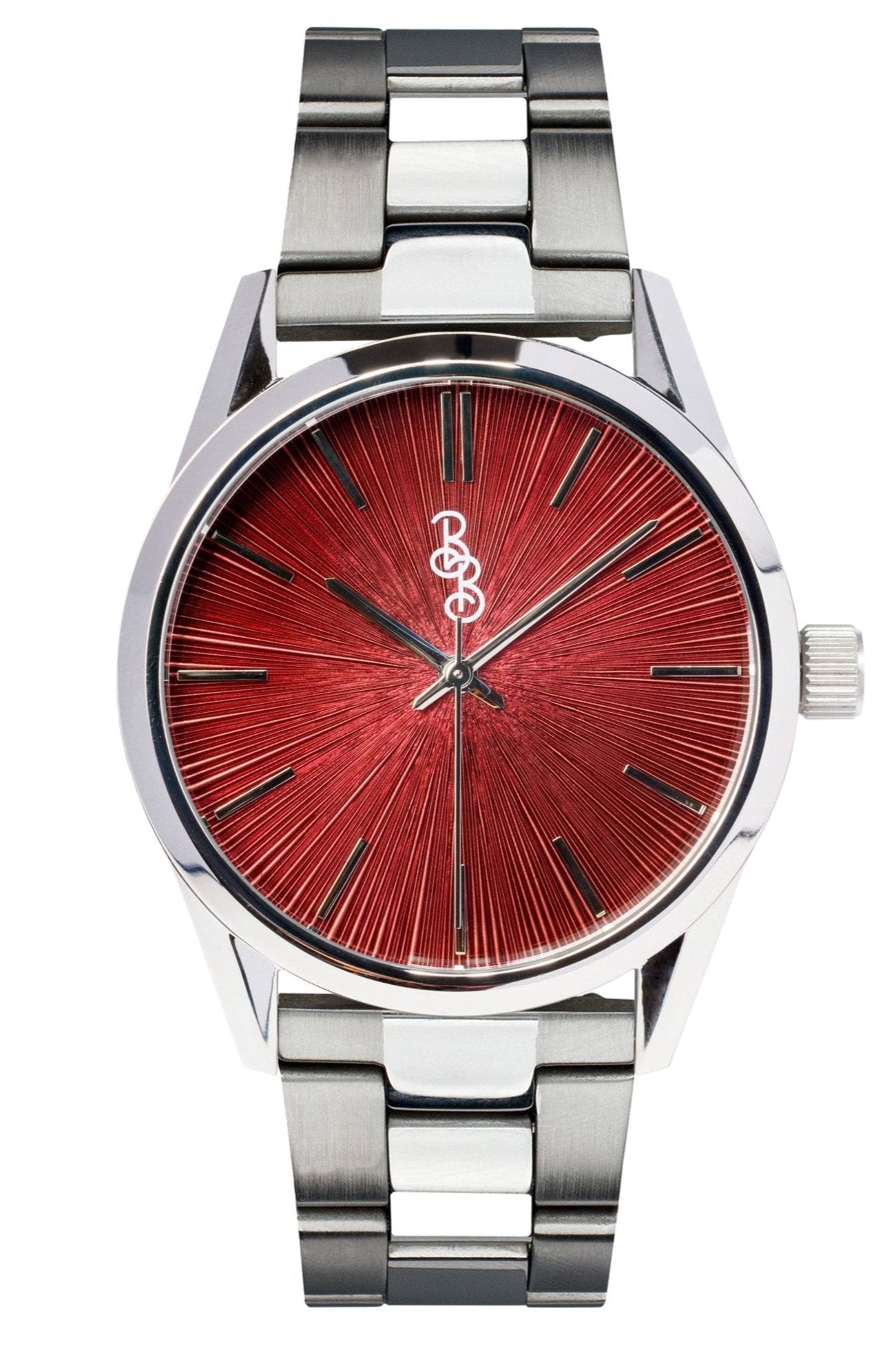 Burgundy Sunburst Watch The Beyond Boring Watch Company