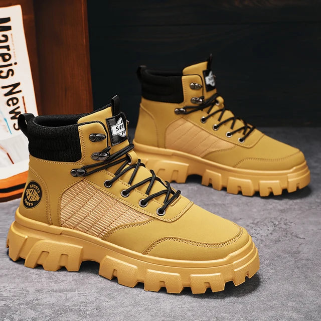 CYYTL Mens Boots Winter Shoes Pi-Mart