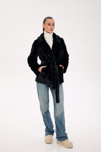 Faux Mink Effect Fur Coat - SJB-DIAMOND ELITES