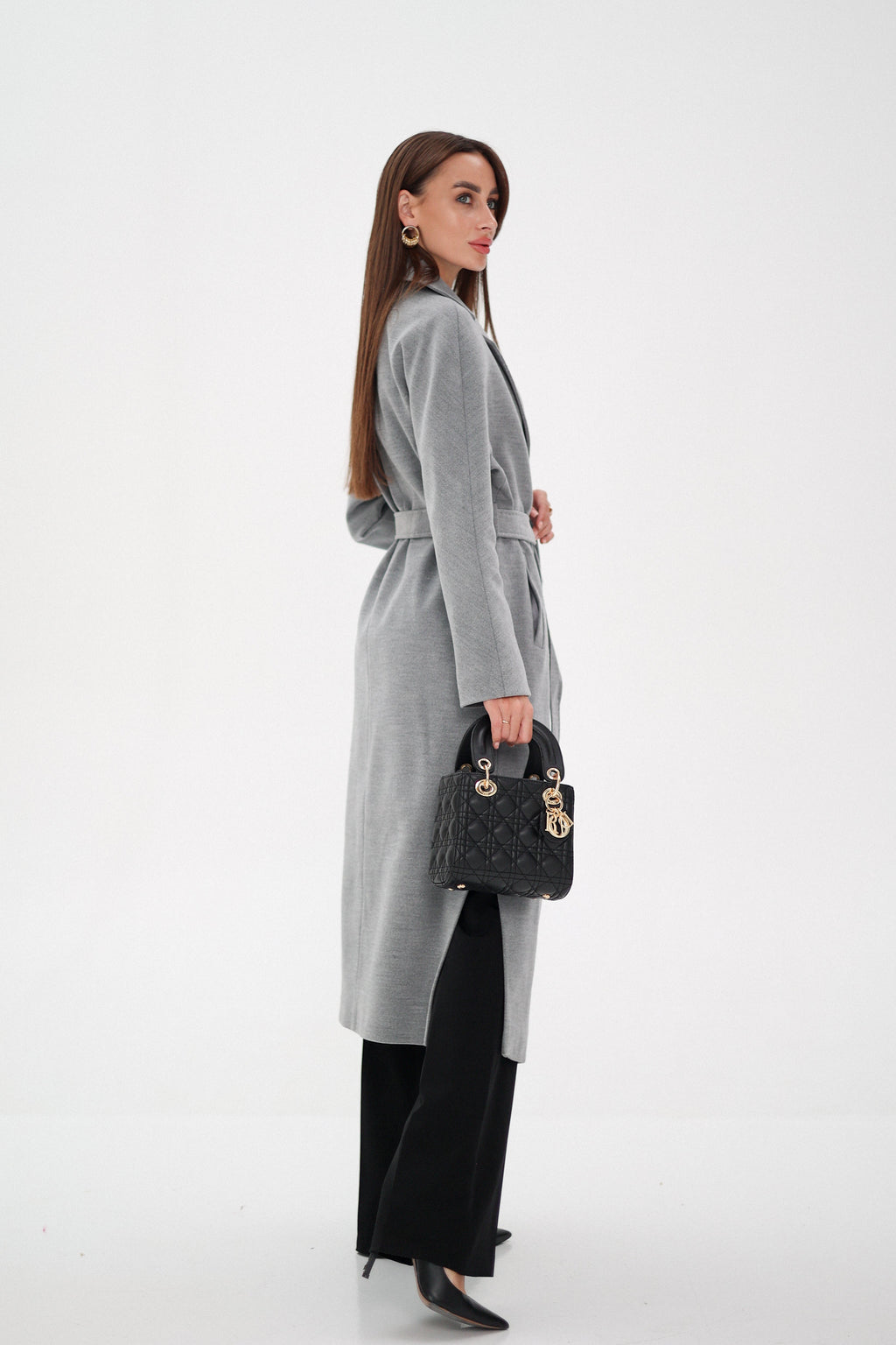 Pre-Order. Re-Stock Ships February 2026. Cambridge Comfort Wraparound Wool Cashmere Coat - SJB-DIAMOND ELITES