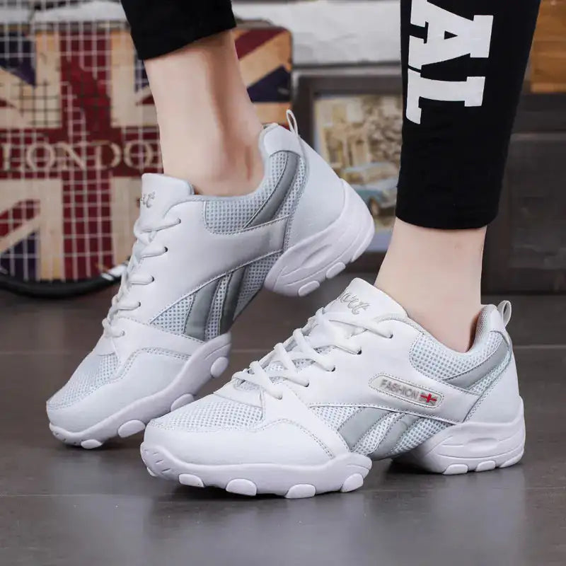 Men's Dance Shoes - Soft, Breathable, Leather Fitness Shoes