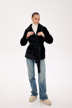 Faux Mink Effect Fur Coat - SJB-DIAMOND ELITES