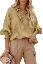 Spring And Autumn New Lapel Shirts Thin Mid Length Striped Casual Long - SJB-DIAMOND ELITES