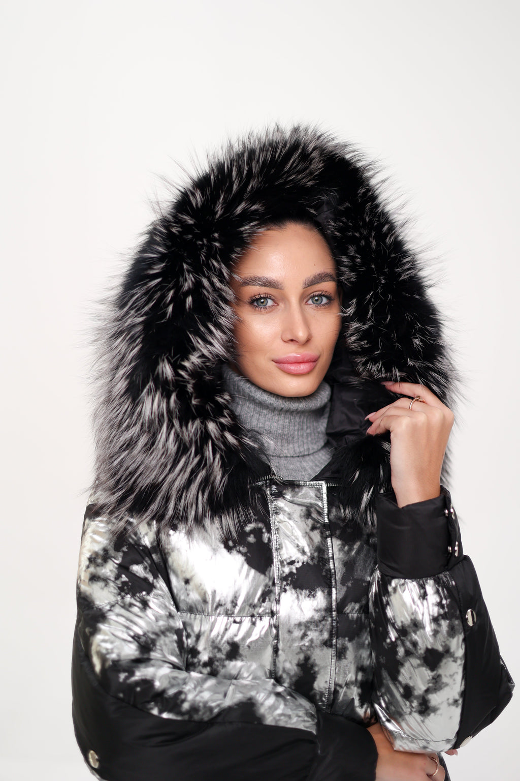 Glacier Fox Collar Down Fill Puffer - SJB-DIAMOND ELITES