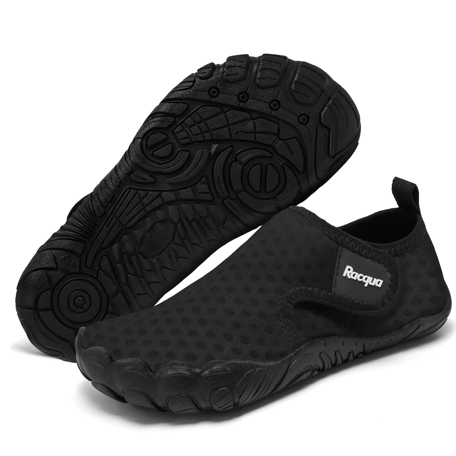 Racqua Water Shoes for Kid Girls Water Shoes Boys Swim Shoes Quick Dry Beach Shoes for Kids Lightweight Kids Swim Shoes Black 12 Pi-Mart