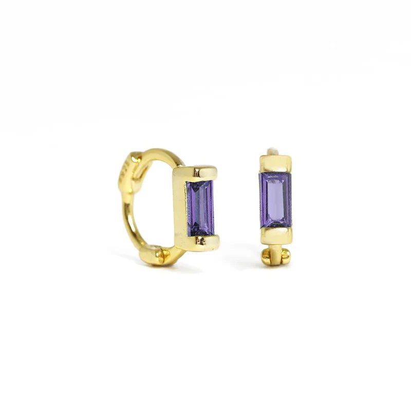Color Zircon Earrings For Women 925 Sterling Silver Earrings Hoops Pendientes Plata Piercing Gold Jewelry - SJB-DIAMOND ELITES