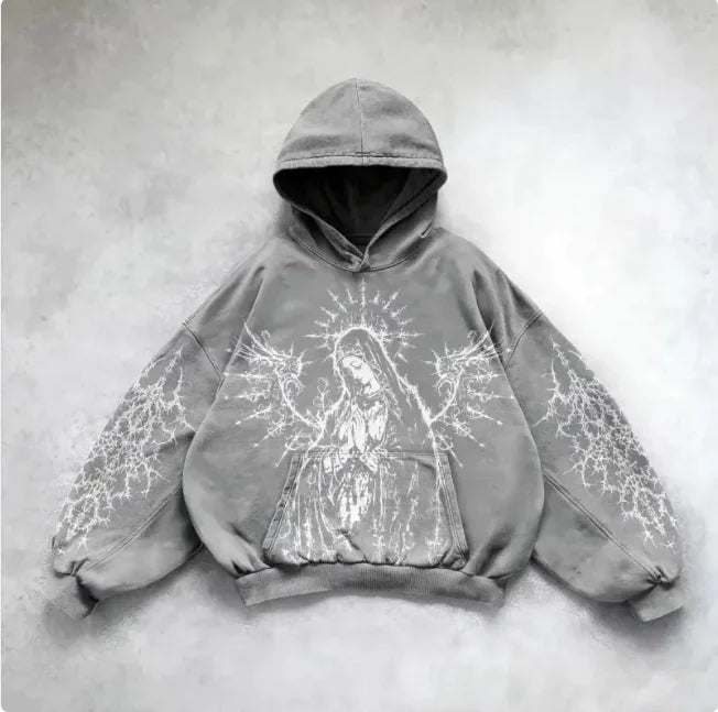 Urban Vibe Hooded Y2K Streetwear Sweatshirt Pi-Mart
