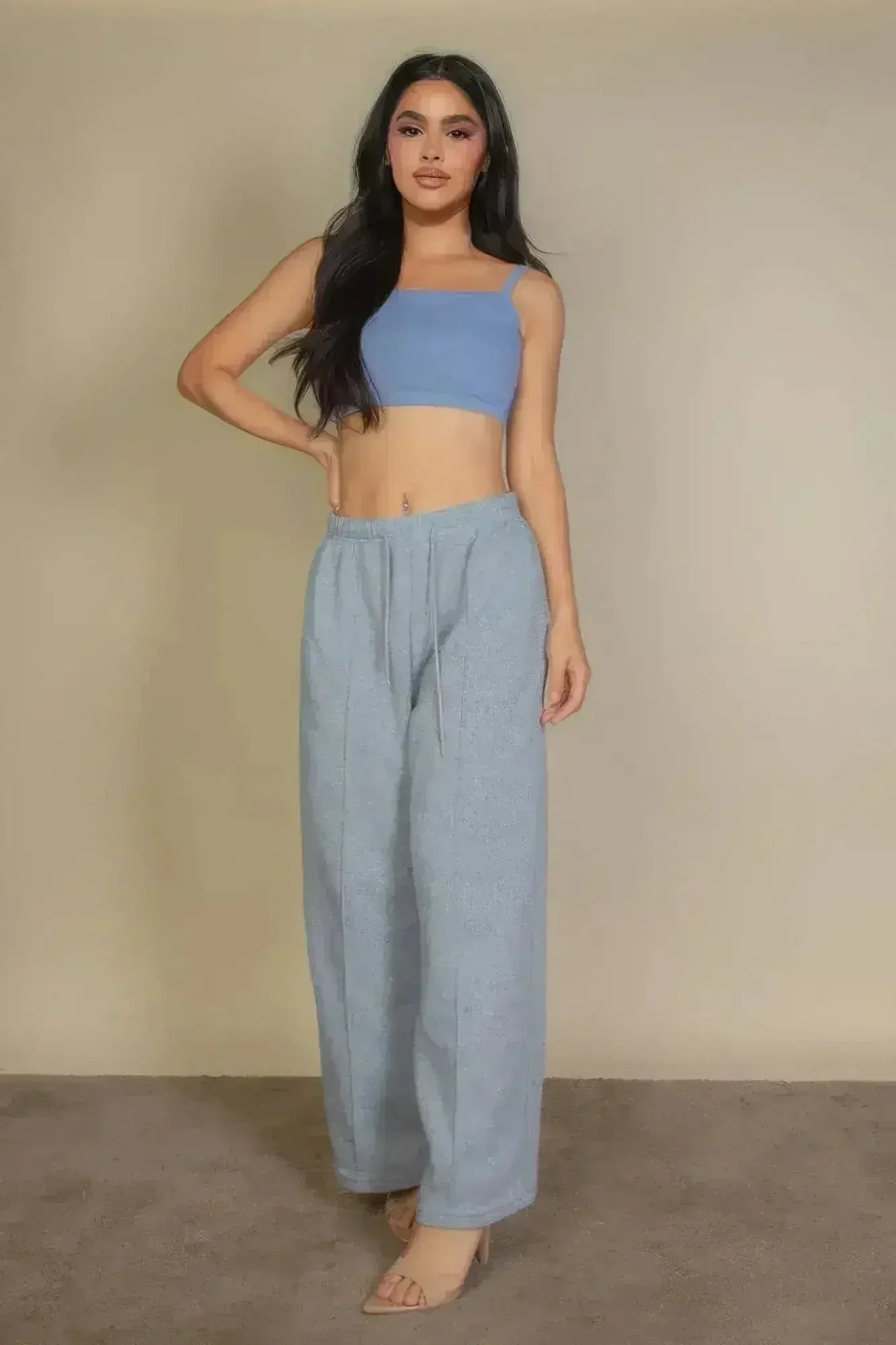 Ribbed Knit Cami Crop Top - SJB-DIAMOND ELITES