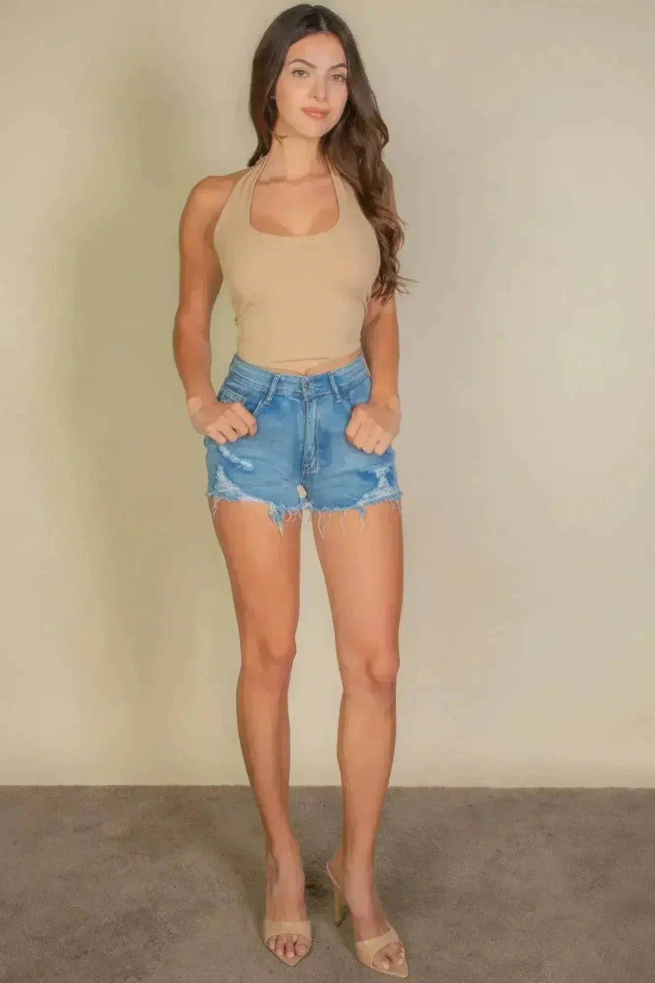 Tank Bandana Hem Square Neck Top - SJB-DIAMOND ELITES