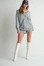 Hoodie Top and Shorts 3 Piece Set