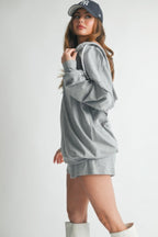 Hoodie Top and Shorts 3 Piece Set
