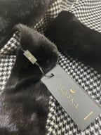 Genuine Scandinavian Mink Fur Virgin Wool Poncho Alaska® Outerwear Company